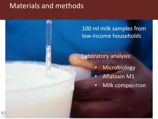Is my milk safe? Quality and safety of the milk consumed in low-income households in Nairobi
