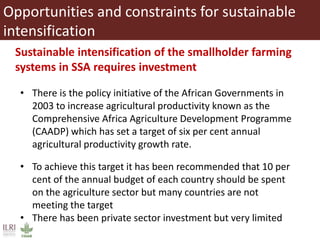 Role of herbivores in sustainable agriculture in sub-Saharan Africa