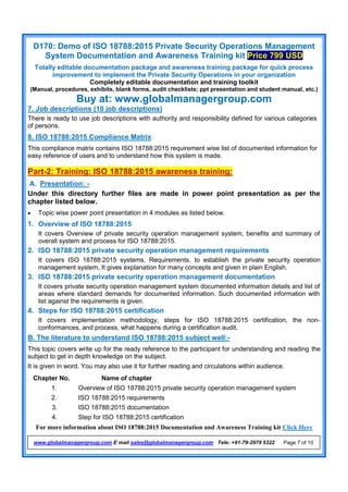 Iso 18788 Checklist.pdf Ready-to-use Documentation for ISO 18788 with Training Kit - Free Demo ...