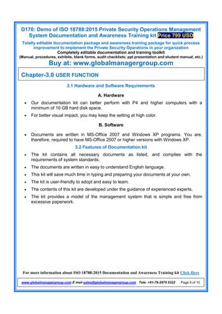 Iso 18788 Checklist.pdf Ready-to-use Documentation for ISO 18788 with Training Kit - Free Demo ...