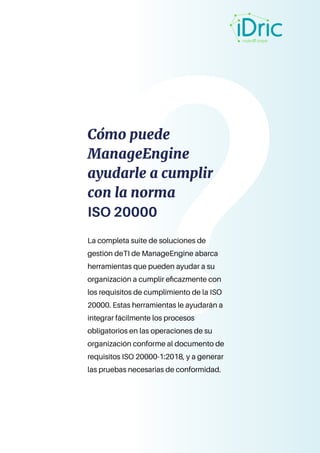 Guía para el cumplimiento de ISO 20000 | PDF