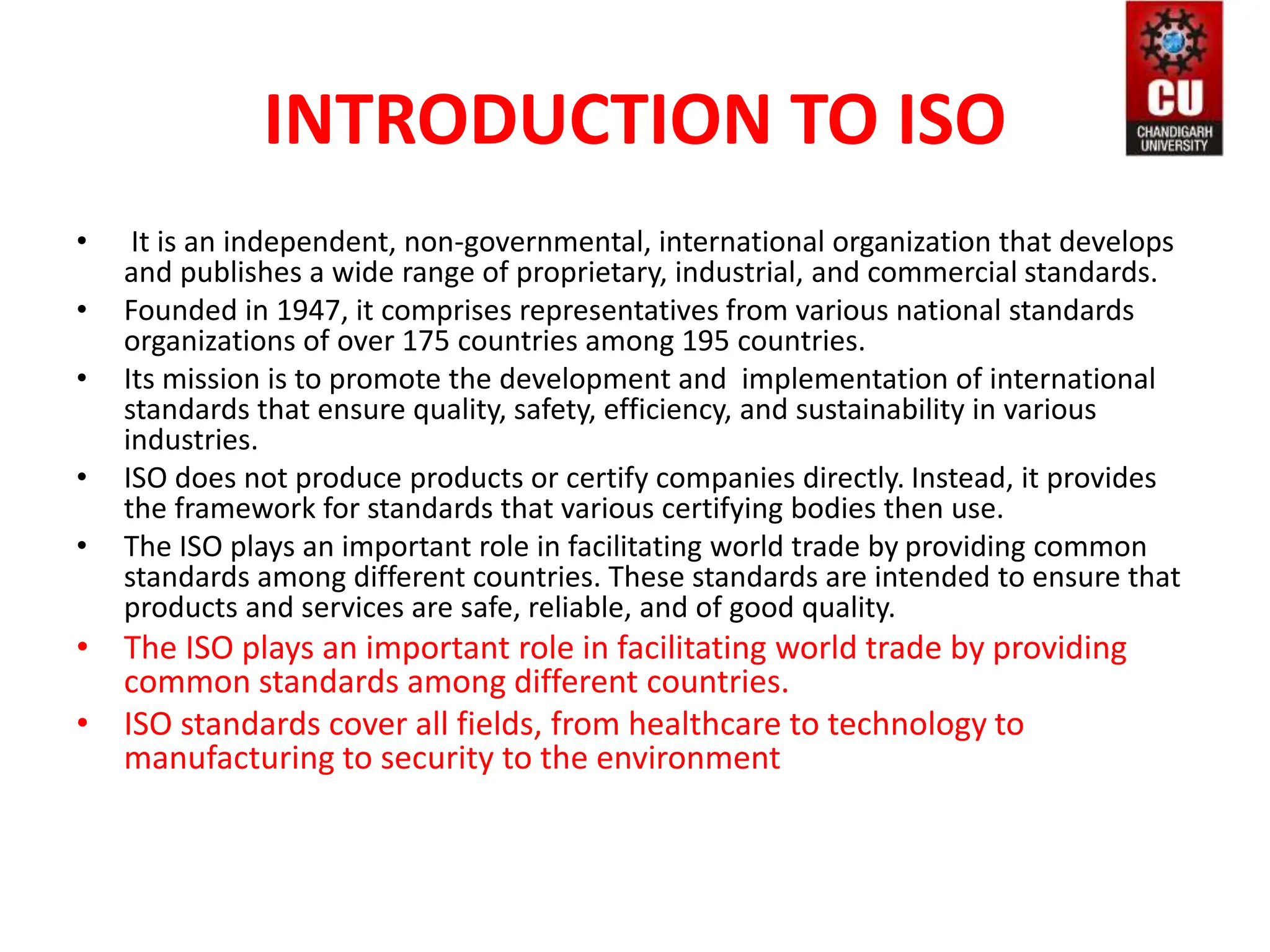 International Organization for Standardization | PPTX