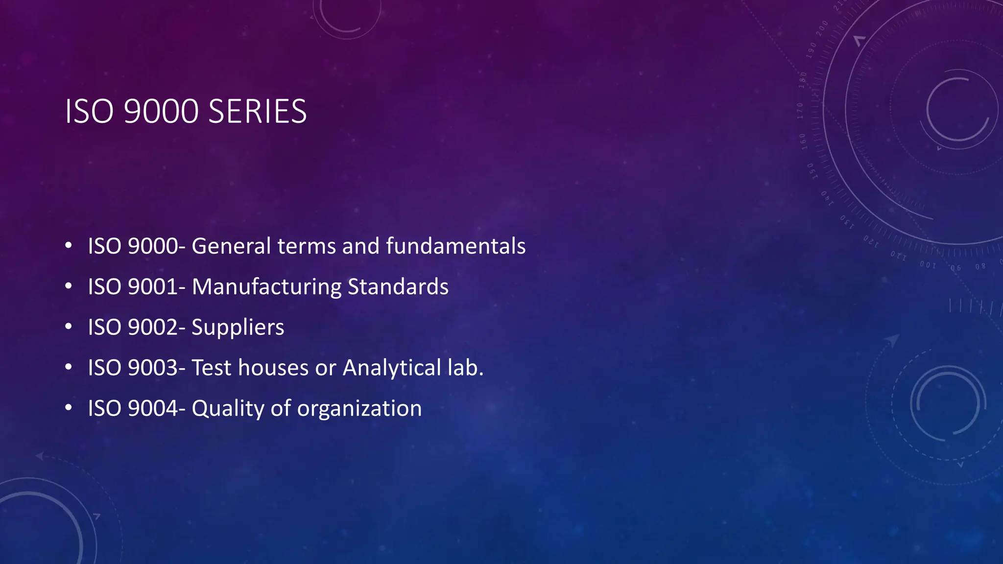 International organization of standardization 9000 -14000 certification ...