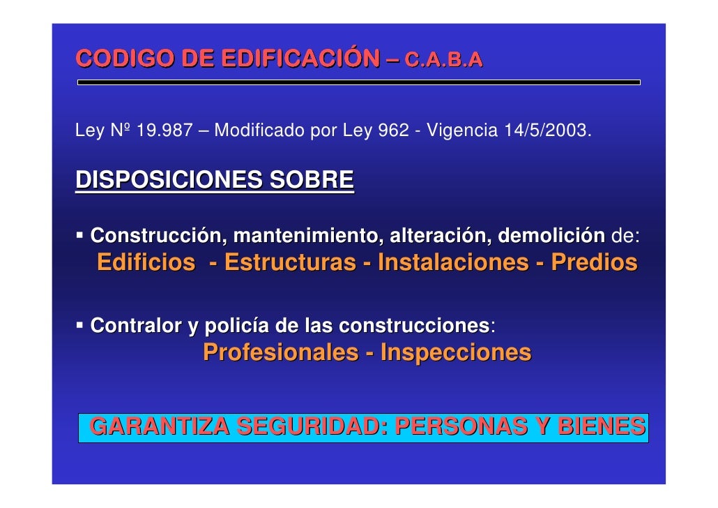 Teorica Normativa Codigo de Edificacion Teorica Normativa Codigo de Edificacion