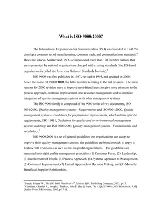 Iso 9000 Example Iso 9000 (2) | PDF