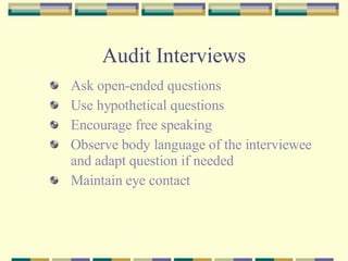 Audot Interviewee Iso 9000 2000 | PPT