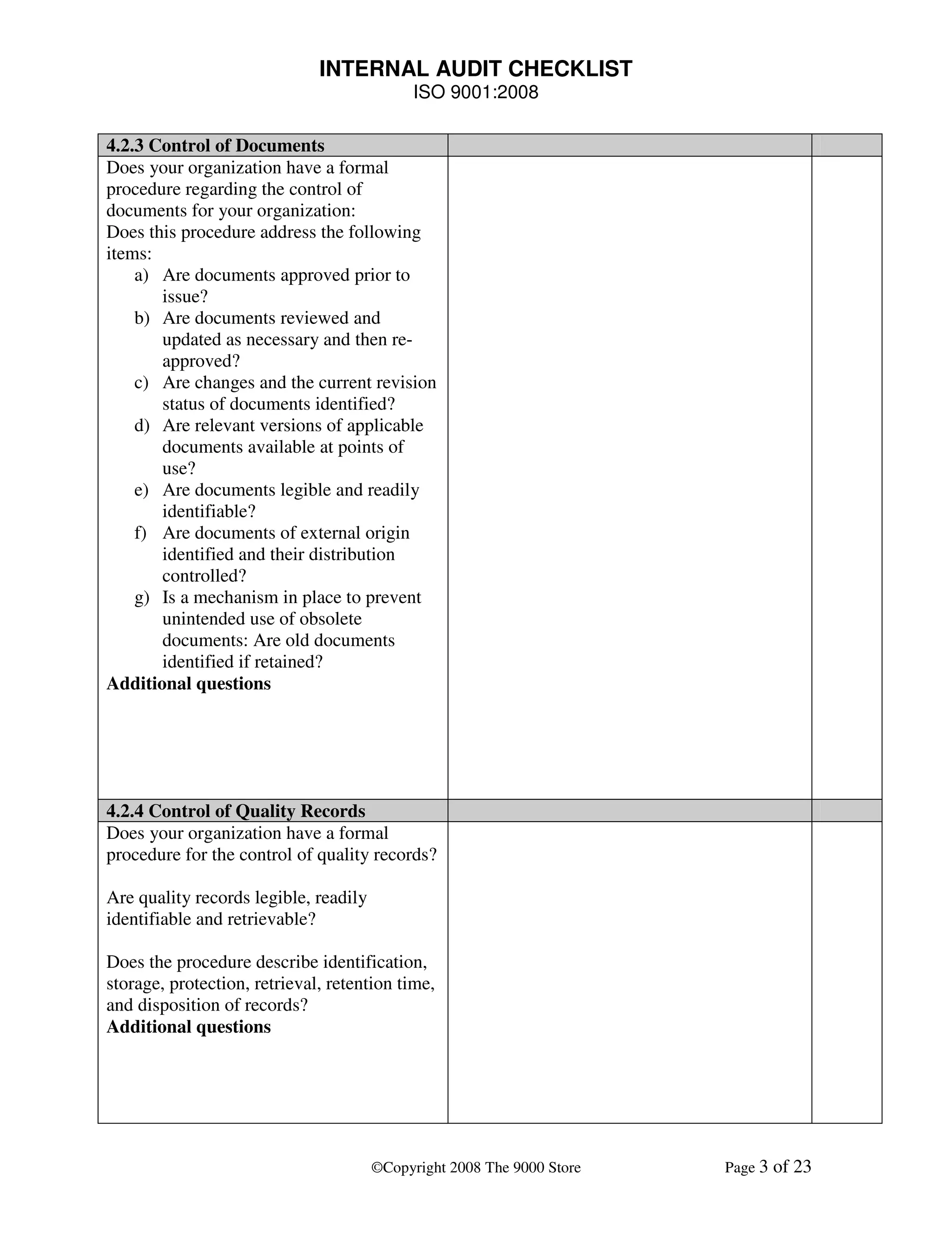Iso 9001-internal-audit-checklist-120614045259-phpapp02 | PDF