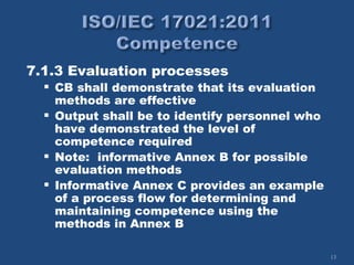 iso-iec_17021-2011_competence on ISO 17021 | PPT