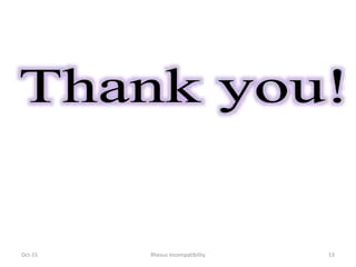 Oct-15 Rhesus Incompatibility 53
 