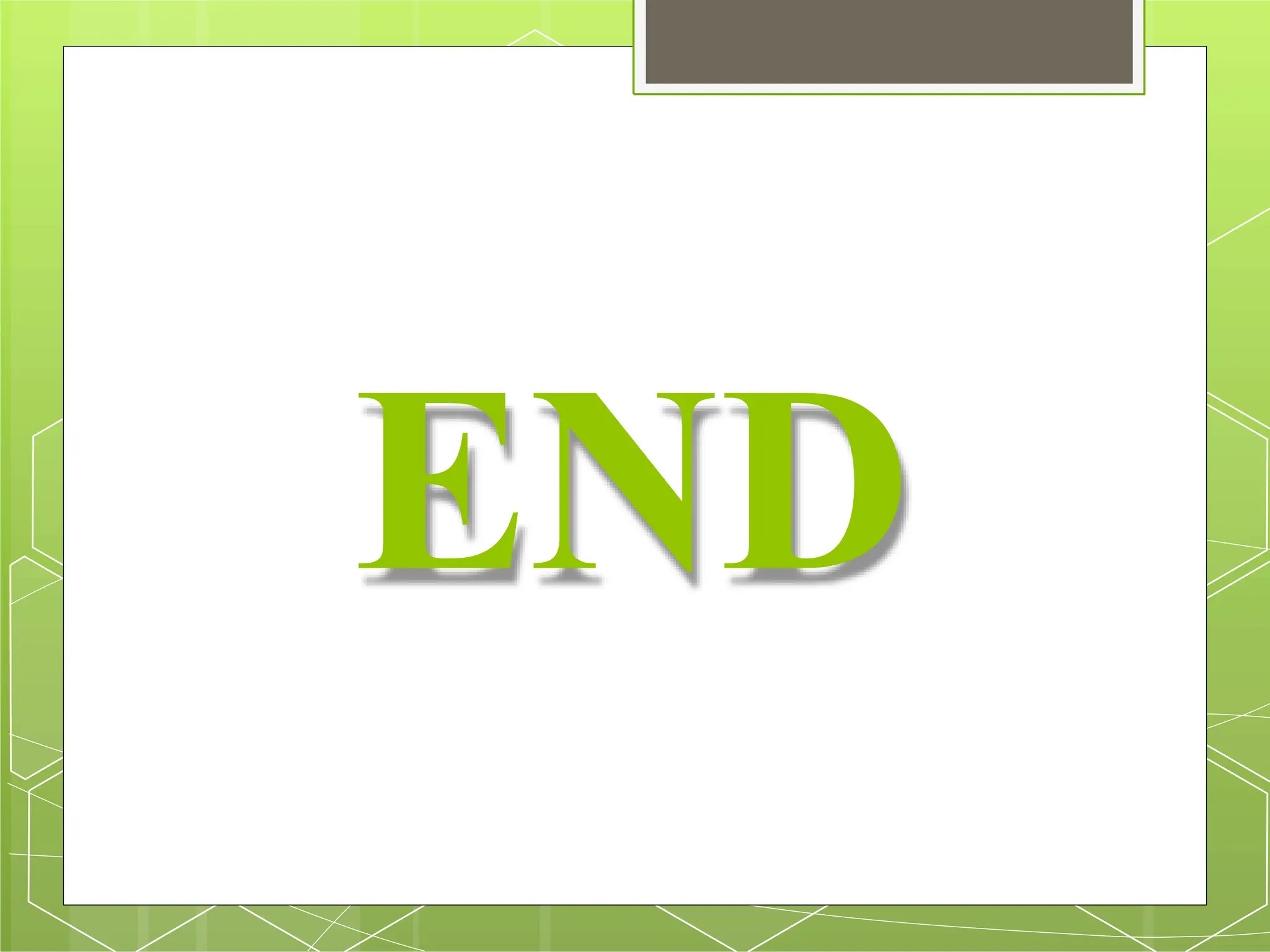 END
 