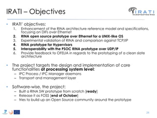 RINA overview and ongoing research in EC-funded projects, ISO SC6 WG7 | PDF