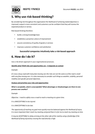 Iso tc176-sc2 n1222-n1222_-_risk_in_iso_9001_2014-07 | PDF | Business ...
