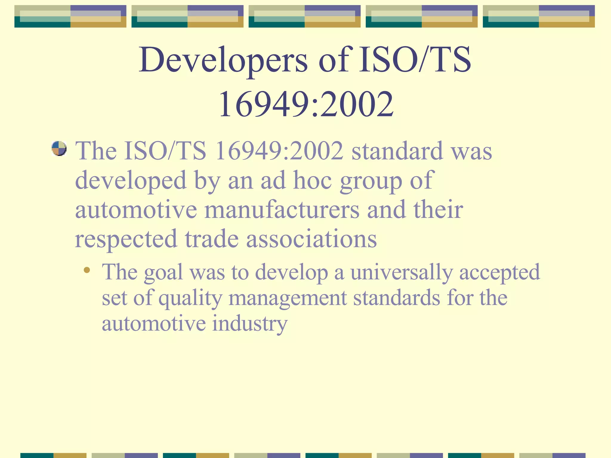 Iso Ts 16949 2002 | PPT