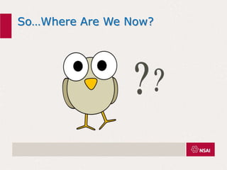 So…Where Are We Now?
 