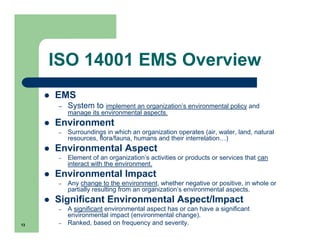 ISO 14001 ems & OHSAS18001 | PDF