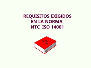 REQUISITOS EXIGIDOS
EN LA NORMA
NTC ISO 14001
 