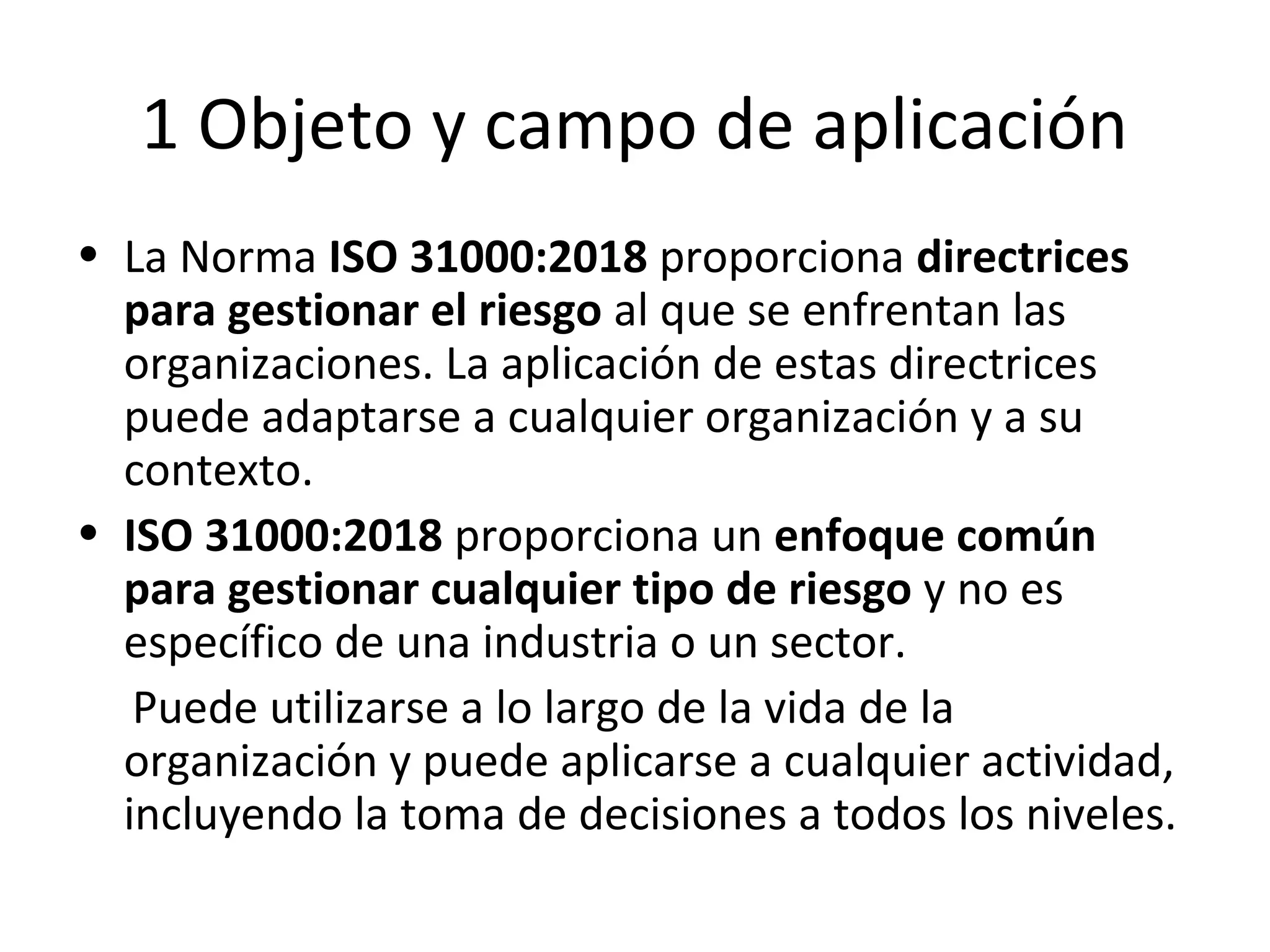 ISO 31000 2018 Gestion de Riesgos | PPT