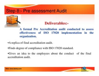 Iso 17020 iqms implementation steps lakshy rev00-240914 | PDF