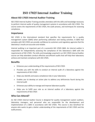 ISO 17025 Internal Auditor Training.ppt