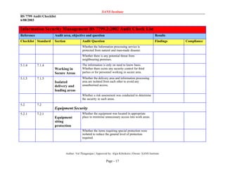 Iso 17799 Pdf – Security management standard — ISO 17799/BS 7799 – GASC