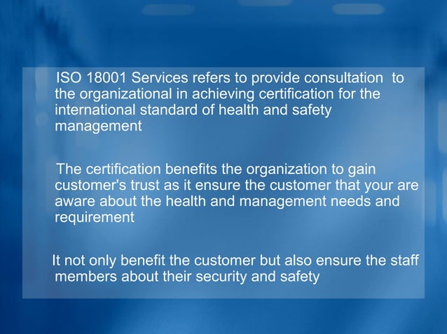 Iso 18001 Services PPT iso-18001-services-ppt