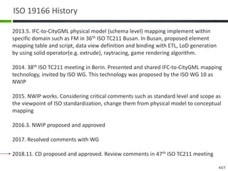 ISO 19166 BIM to GIS conceptual mapping China (WUHAN) meeting | PDF