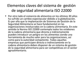 presentacion iso 22000 SG de inocuidad de los alimentos | PPT