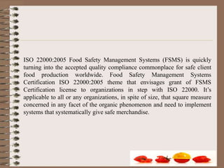 Iso 22000 2005 food safety management system certification practice ...