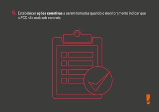 5. Estabelecer ações corretivas a serem tomadas quando o monitoramento indicar que
o PCC não está sob controle;

 