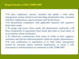 ISO 22000 Food Safety Management System | PPTX