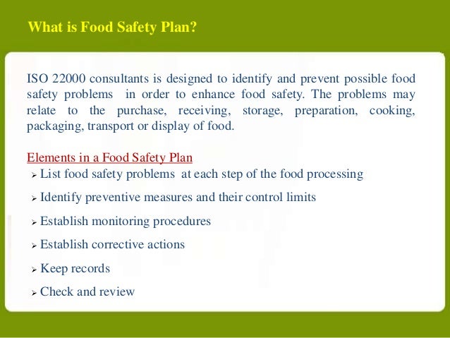 food safety plan
