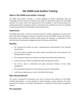 ISO 22000 Lead Auditor Training.ppt