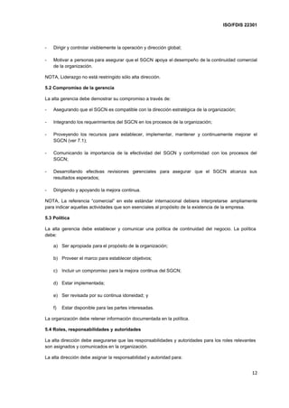 Iso 22301 continuidad del negocio castellano | PDF