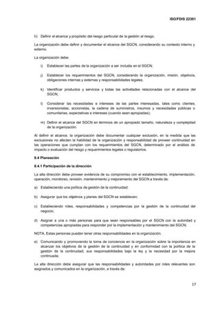 Iso 22301 continuidad del negocio castellano | PDF