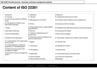 ISO 22301 Business Continuity Management | PDF