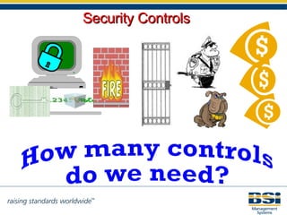 How many controls  do we need? Security Controls 
