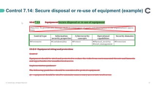 Control 7.14: Secure disposal or re-use of equipment (example)
© ControlCase. All Rights Reserved. 27
 