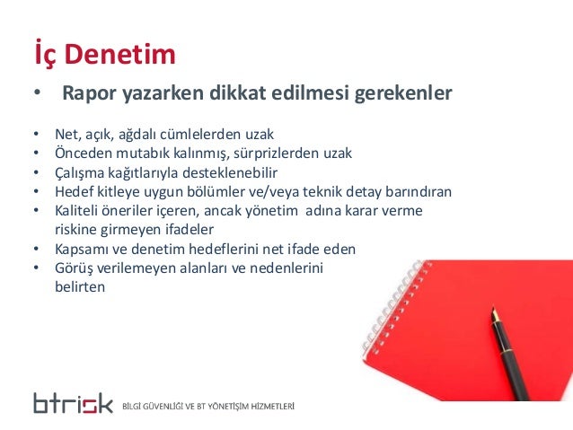 Iç denetim örnekleri Iç denetim örnekleri