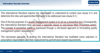 www.intertek.com26
Information Security OverviewInformation Security Overview
Issue 2 © Intertek QATAR www.intertek.com 26www.intertek.com26Issue 1 © Intertek QATAR www.intertek.com
Information Security OverviewInformation Security Overview
 