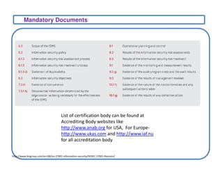 ISO27001: Implementation & Certification Process Overview | PDF