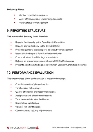 Isms Monitoring Report Example ISO 27001 2022 Audit Charter InfosecTrain.pdf