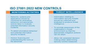 ISO 27001:2022 NEW CONTROLS
 