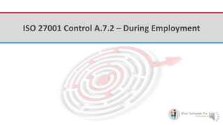 iFour ConsultancyISO 27001 Control A.7.2 – During Employment
 