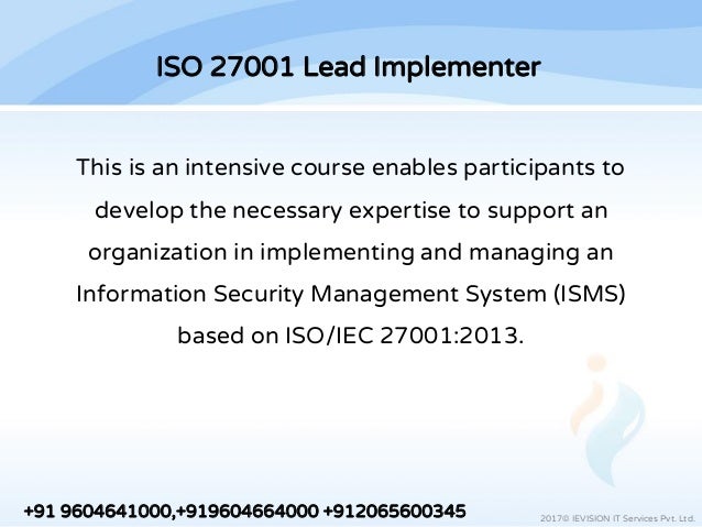 ISO-IEC-27001-Lead-Implementer Pruefungssimulationen