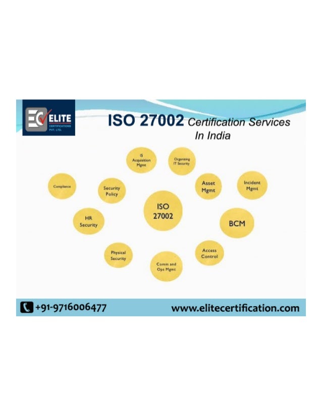 Iso 27002 certification in india Iso 27002 certification in india