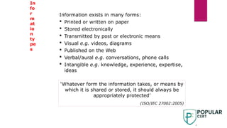 An Introduction to ISMS Awareness training ISO 27001 | PPTX