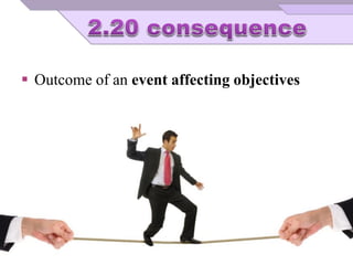  Outcome of an event affecting objectives
 