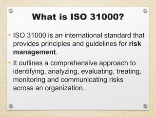 ISO 31000 2018 PRESENTATION.pptrisk management principles and ...