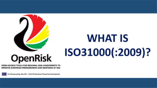 Valtteri Laine
Project Manager
Captain/M.Sc.
WHAT IS
ISO31000(:2009)?
 