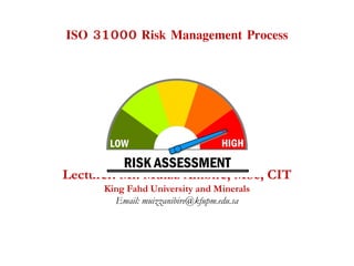 ISO 31000 risk management process